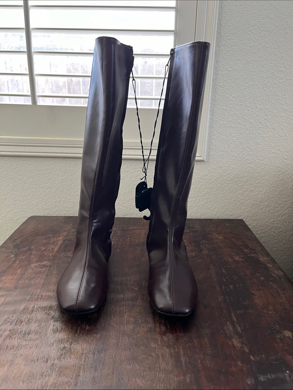 Time and Tru dark maroon  Zip Riding Boots